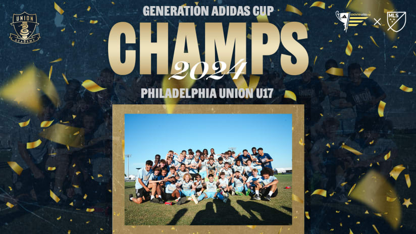 Philadelphia Union U-17 Generation Adidas Cup win