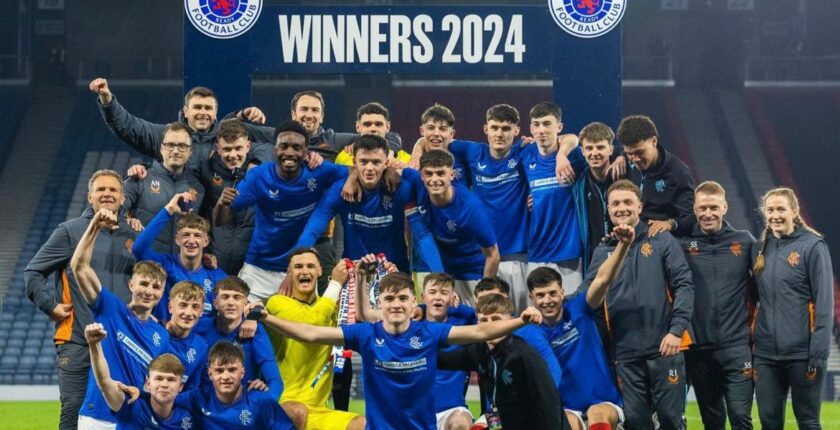 Steven Smith Rangers under-18 Scottish FA Youth Cup
